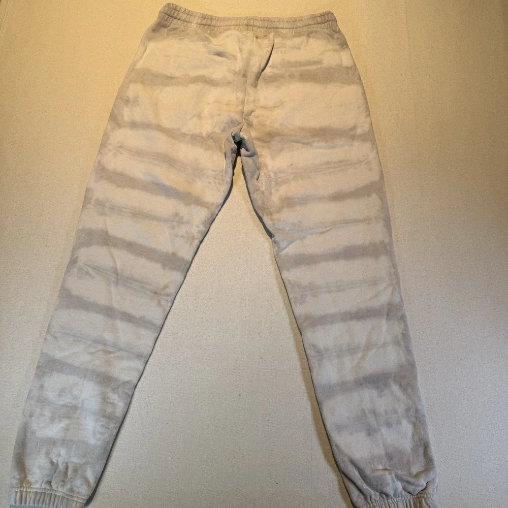 Talentless Men/Womens Heavyweight Sweatpants White Gray  Striped Size Medium